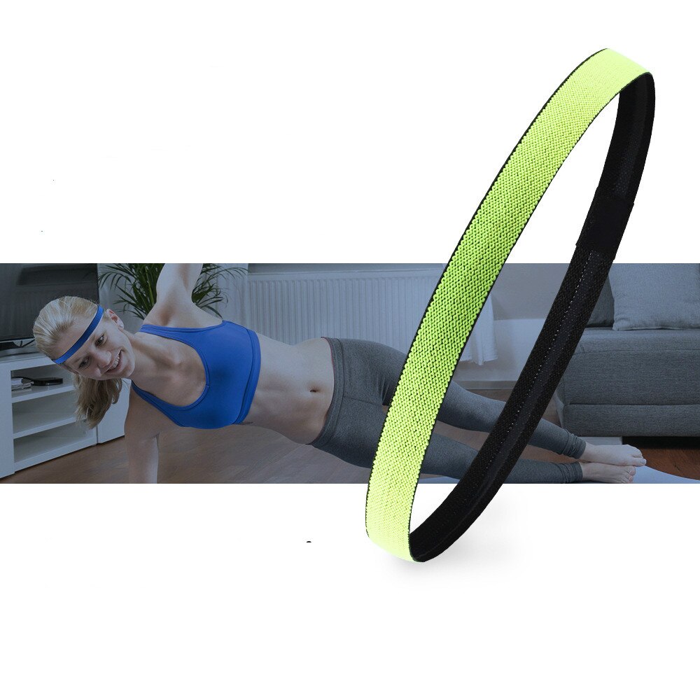 Twee Kleur Non Slip Sport Elastische Hoofdband Running Yoga Basketbal Hoofdband Mannen En Vrouwen Siliconen Zweet Band Sport Haarband