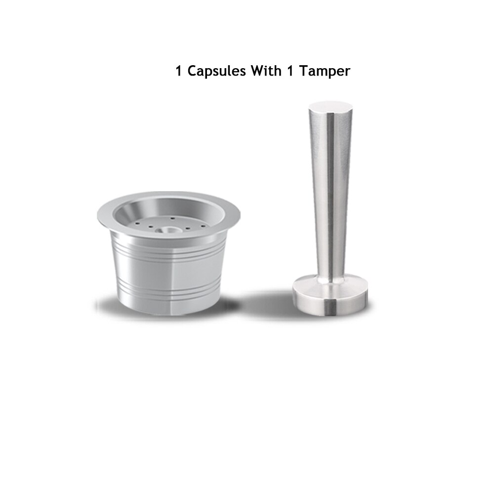 Tchibo Cafissimo Aldi Hervulbare Herbruikbare Koffie Capsule 30 Ml Filters Reutilisable Koffie Capsule Caffitaly Cups Lepel Borstel: 1 Capsule 1 Tamper