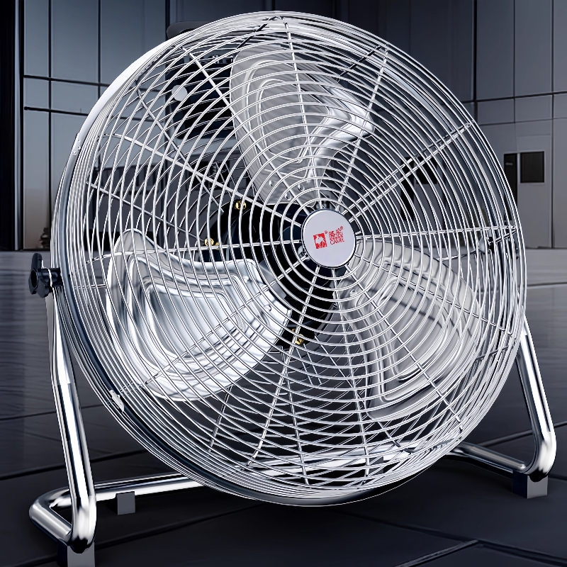 Heavy-Duty Floor Fan: Industrial Copper Motor 3-Speed Tilt Energy Saving Leakproof Jobsite/Household Use Industrial fan