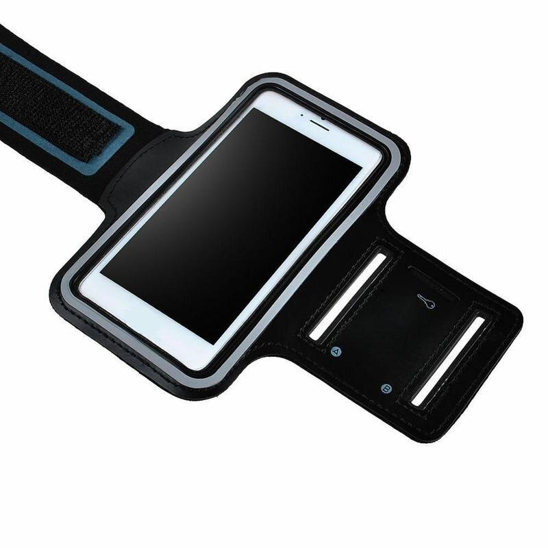 Running Exercise Arm Band Sport Armband with Earphone Key Pocket For iPhone Hole & E1X8