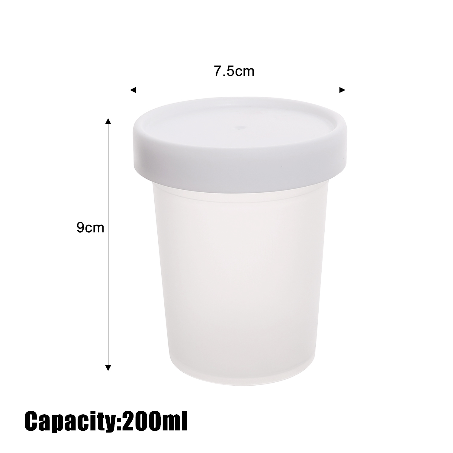 Food Storage Containers with Lid Pudding Ice Cream Yogurt Cup Dessert Preservation Sealed Packaging Box Home Kitchen Organizer: XL / light green