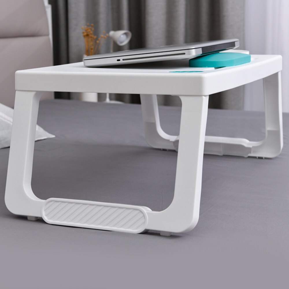 Folding Plastic Laptop Computer Desk Multifunctional Study Writing Small Table Bed Desk for Home Office School Student Dormitory
