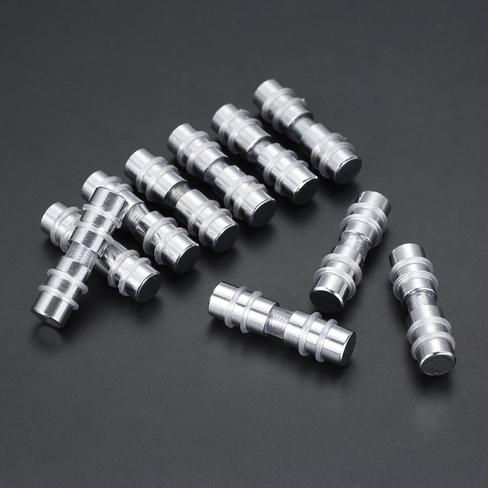 10 Pcs Double Side Glass Clip Shelf Support Brackets Glass Shelf Holder Clamps for Bathroom Glass Shelves Wine Display Cabinets