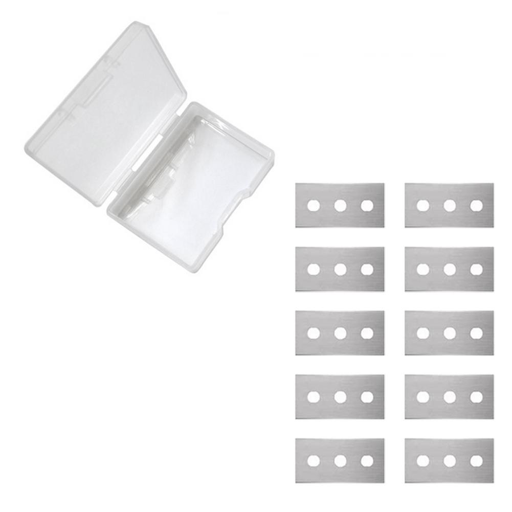 Keramische Kookplaat Schraper Oven Fornuis Kookplaat Cleaning Schraper Met 10 Vervanging Messen Verwijderen Behang Sticker Lijm: B