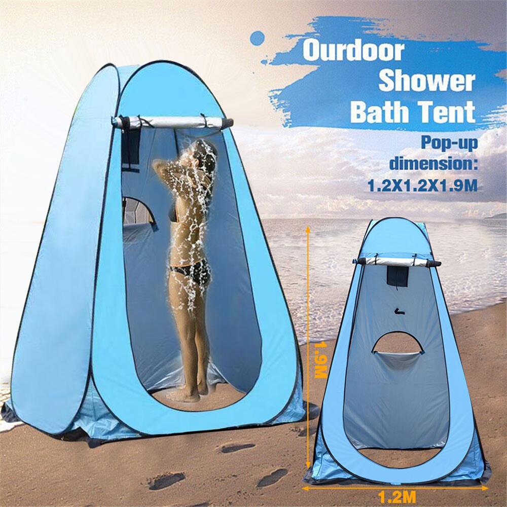 Portable private shower toilet, pop-up camping tent, UV protection, outdoor portable