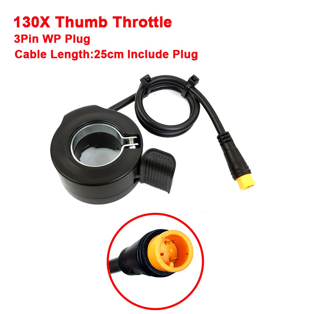 Wuxing FT-21X/130X/108X/20X/76X eBike Thumb/Twist Throttle For Left and Right Hand Accelerator 12V/24V/36V/48V/60V/72V: 130X WP