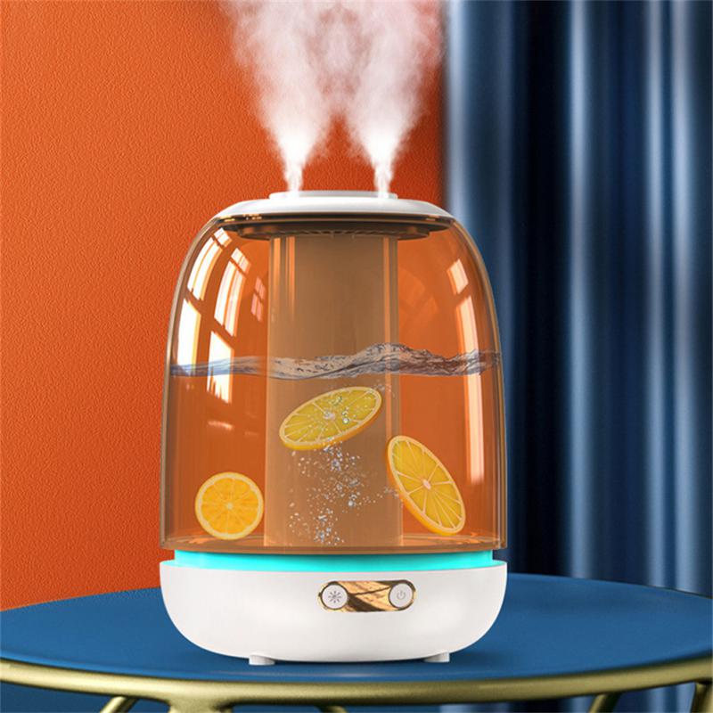 3L Air Humidifier Antibacterial Aromatherapy Diffuser Double Spray Luminous With LED Light Purifier Large Capacity Diffuser Tool