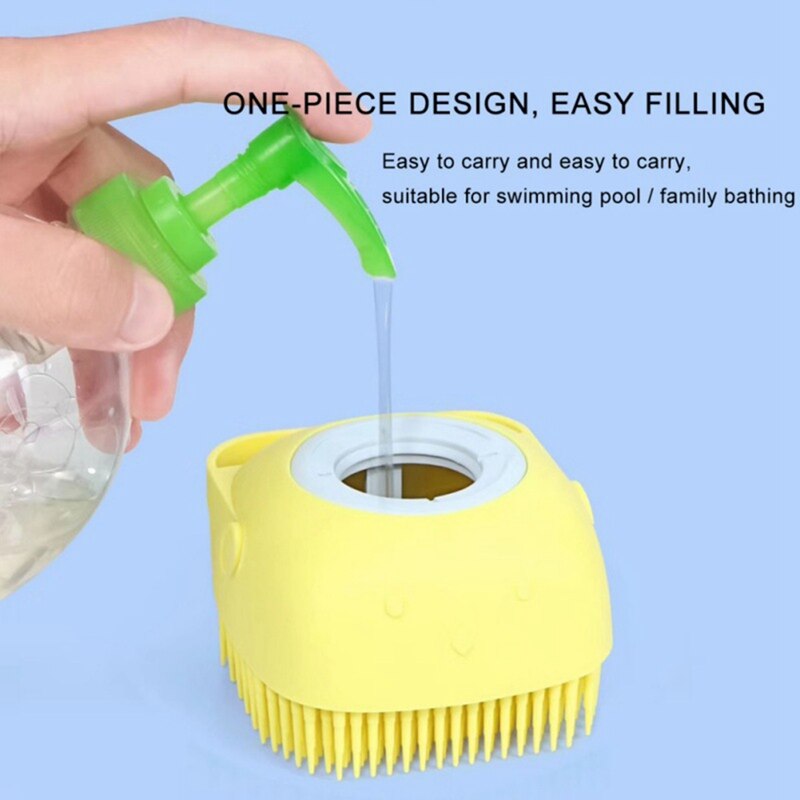 Baby siliconen badborstel shampoo vuilverwijdering zachte borstels wrijven rug exfoliërende massage lichaamsreiniging accessoires