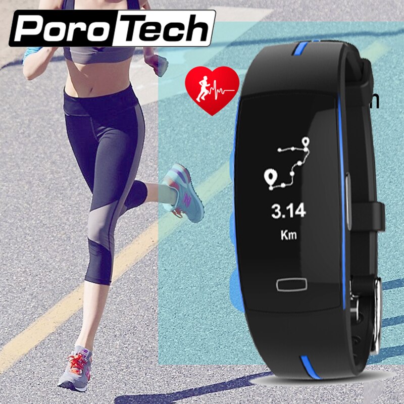 P3 Elektrode EKG blutdruck smart armband dynamischen herzen rate wasserdichte sport armband schritte entfernung calorie monitor