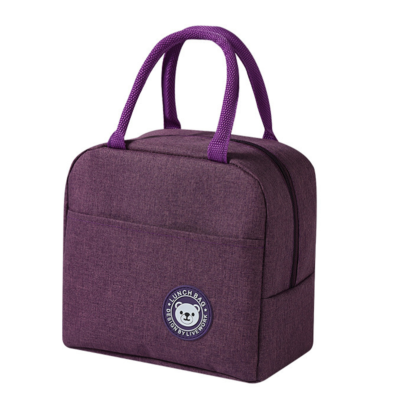 Lunchbox Tasche Eis beutel Bento Kasten Lebensmittel behälter Isolierung Paket thermische Lebensmittel Picknick Taschen Beutel für Mädchen freundlicher: Silber