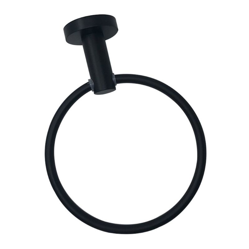 Rvs Wall Mounted Ronde Handdoek Ring Houder Rack Plank Hanger Badkamer Accessoires Universele