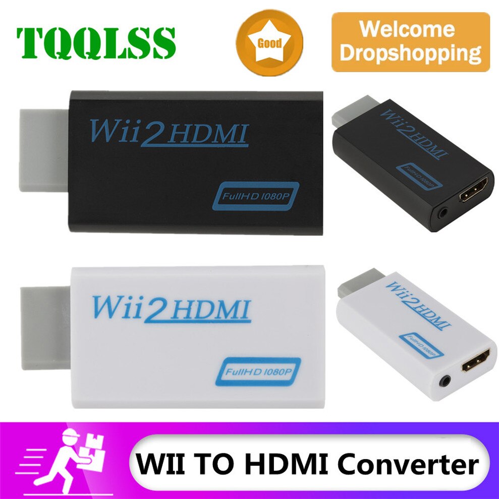 Voor Wii Naar Hdmi Adapter Converter Stick Tv Audio Kabel 1080P Hd Wii Naar Hdmi Video Converter Fit Wii game Console Ingang WII2HD-MI