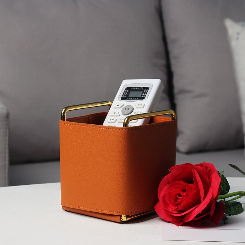 T&F Retro Style Travel Notebook Leather Pen Holder Pen Loop Stainless Steel Clip - Copper Color (Old Brown Leather