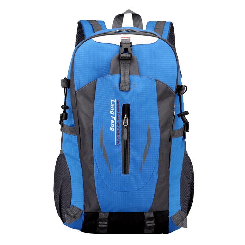 Dihope, mochila para hombre de 60l/40L, mochila para escalar con carga USB, mochila escolar para adolescentes, mochilas de viaje para mujeres, bolsa para exteriores: Blue B