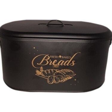 Black Italian Style Metal Breadstuff