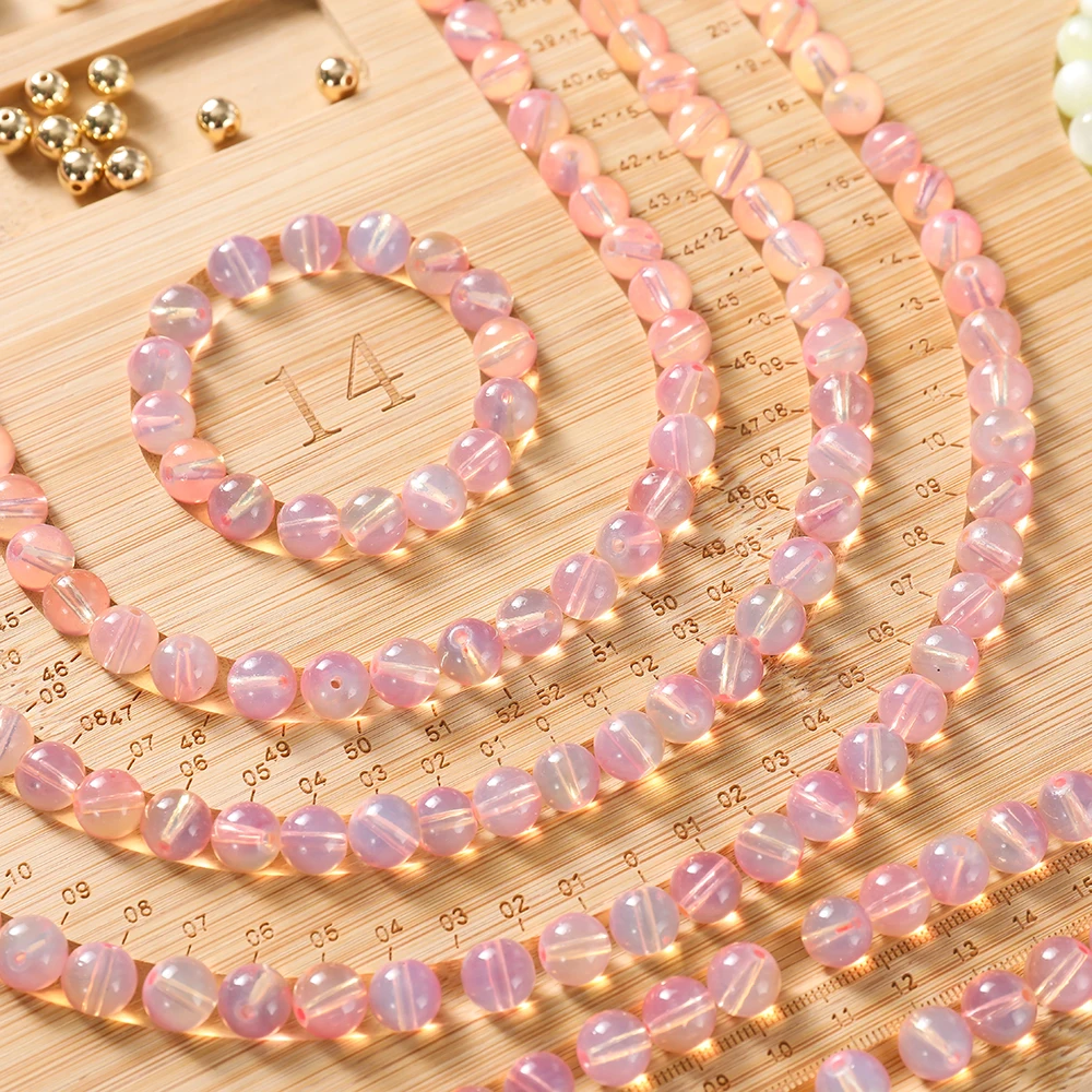 1 zestaw drewniana flokowana taca robić koralików DIY bransoletka naszyjnik elementy robić wyrobu biżuterii organizer robić koralików szara tablica z koralikami narzędzie pomiarowe