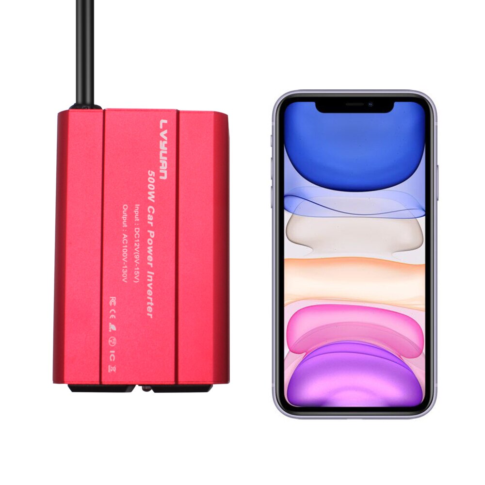 High small car power inverter 12V TO 110V-230V. Lightweight, beautiful and long life. For your favorite lvyuan inverter