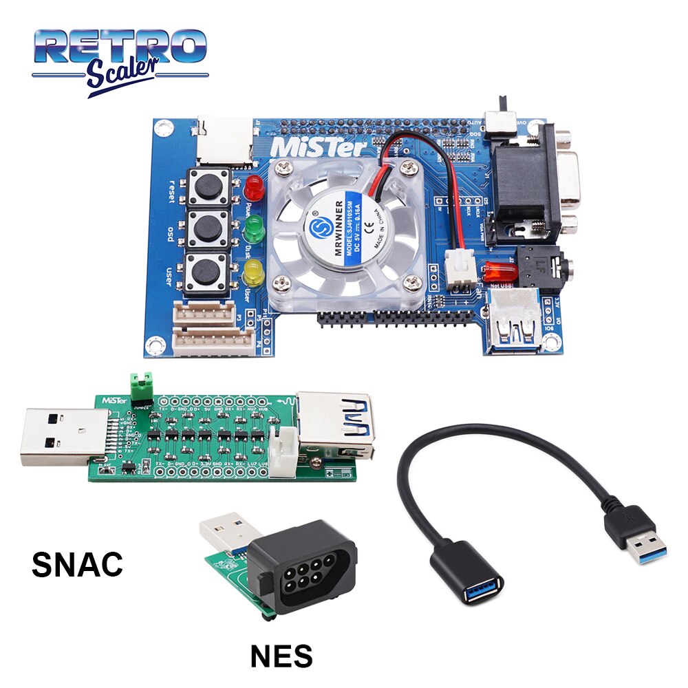 RetroScaler Manuelle Schweißen v 6,1 Mister I/O Board Analog Interface Unterstützung SNAC für Mister FPGA: IO-FAN-SNAC-NES