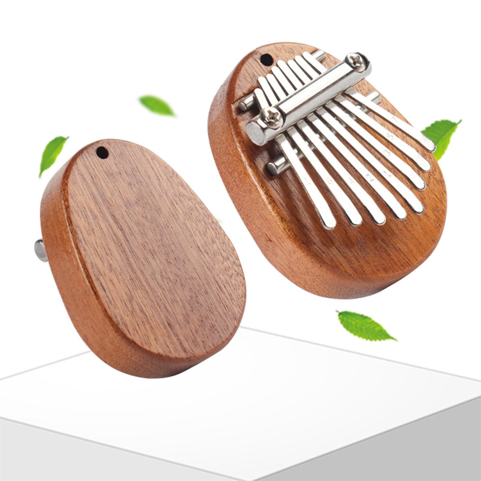 Houten Duim Piano Muziekinstrument Plezierige Kalimba 8 Keys Mini Vinger Instrument Levert Voor Kinderen Volwassen
