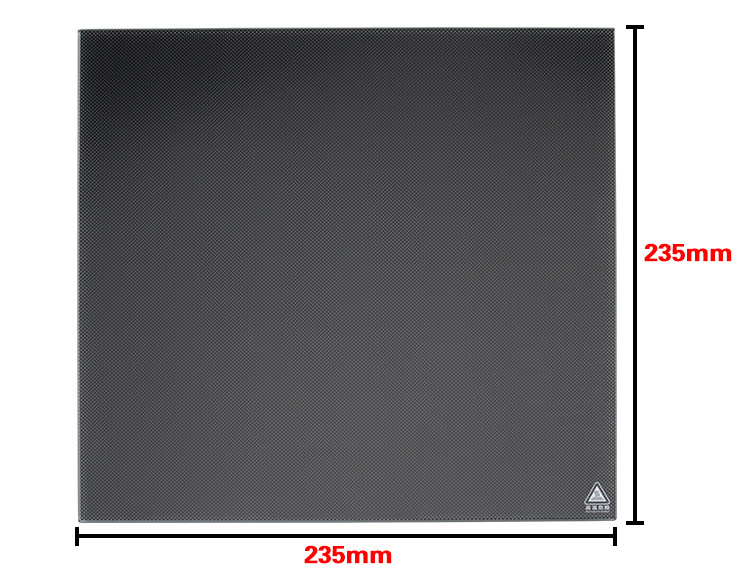 3D printer accessories 235*235mm lattice heating bed platform High temperature resistant glass plate Easy to take model