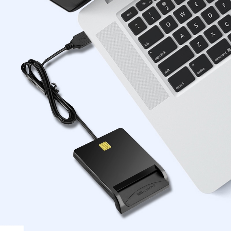 Lector de tarjetas inteligentes cac Rocketek USB 2,0, ID, tarjeta bancaria, conector clonador de tarjetas sim, adaptador de lector de tarjetas, accesorios para ordenadores portátiles pc