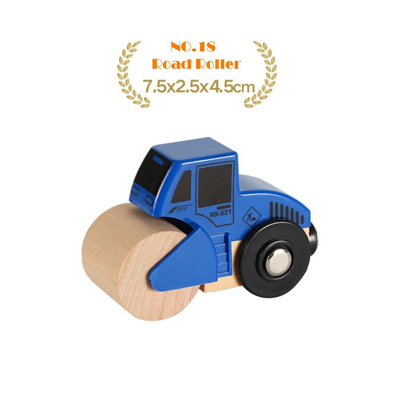 1PC di trasporto di Legno del Treno Magnetico Camion di Legno Accessori Giocattoli per I Regali Dei Bambini Fit Ferrovia Biro Tutte Le Marche Tracce Di Legno: 18