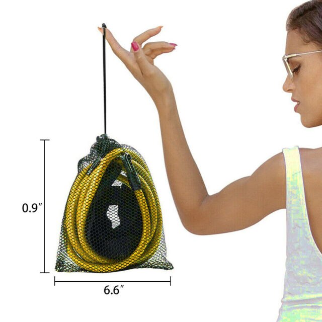 Adjustable Swim Training Resistance Elastic Belt Swimming Exerciser Natural latex Safety Rope Latex Tubes: Yellow-4m
