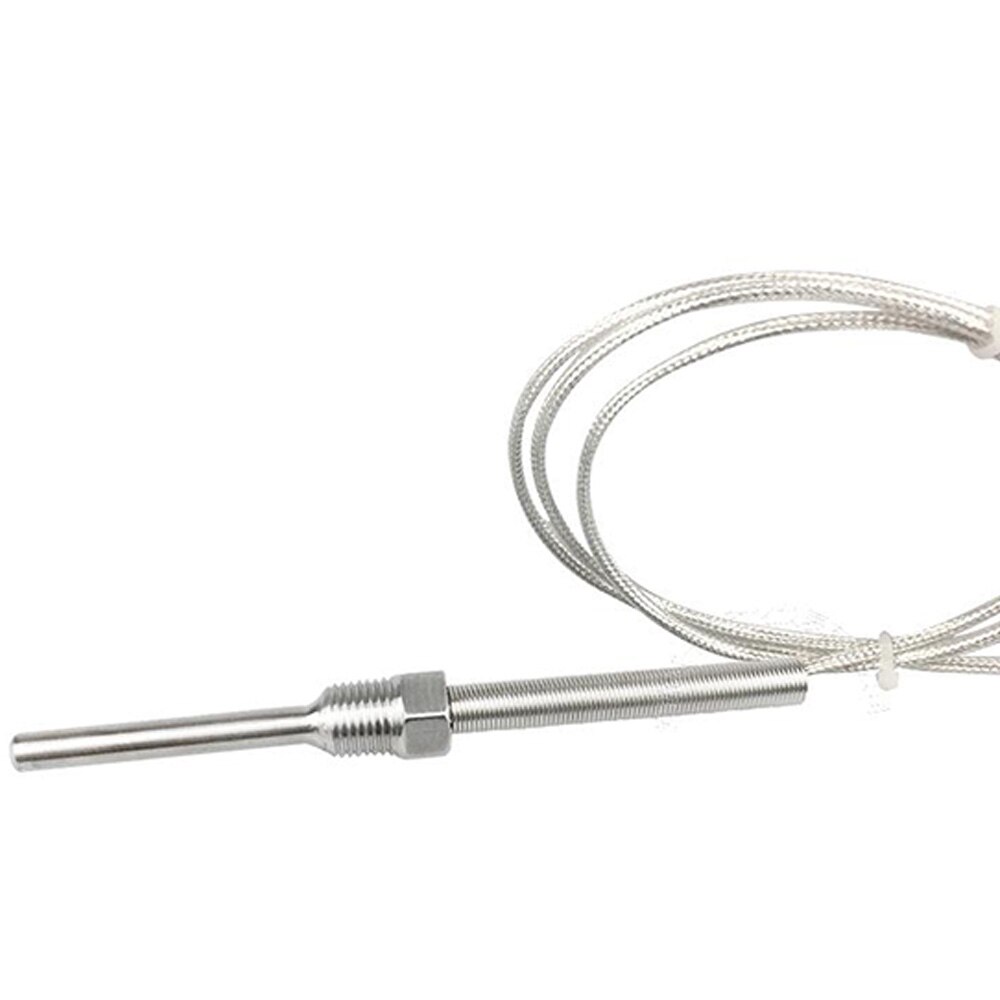 sonde de température étanche 3 fils 304 résistance thermique PT100 température 50mm sonde capteur avec 0.5 m 1 m câble