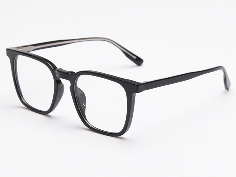 Kachawoo grün platz brillen männer frauen acetat optische transparente schwarze brille rahmen tr90 für student Koreanische: black with clear