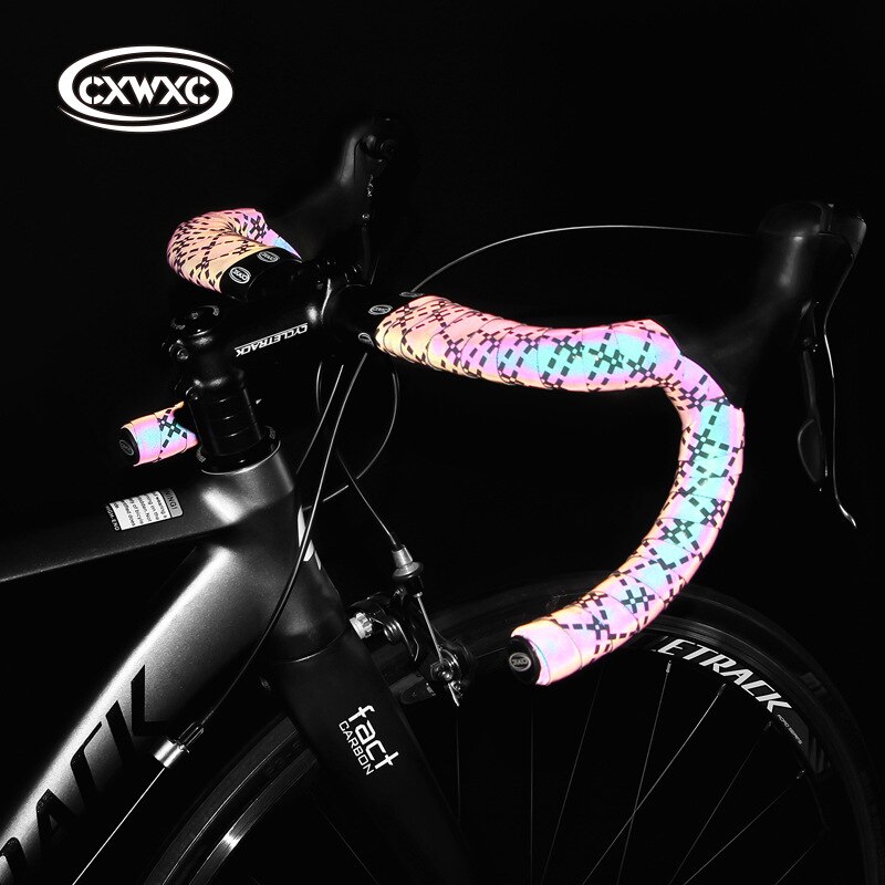 Fietsstuur Tape Licht Reflecterende Bike Bar Tape Racefiets Tape Wrap Pu + Eva Fietsen Stuur Tapes accessoires