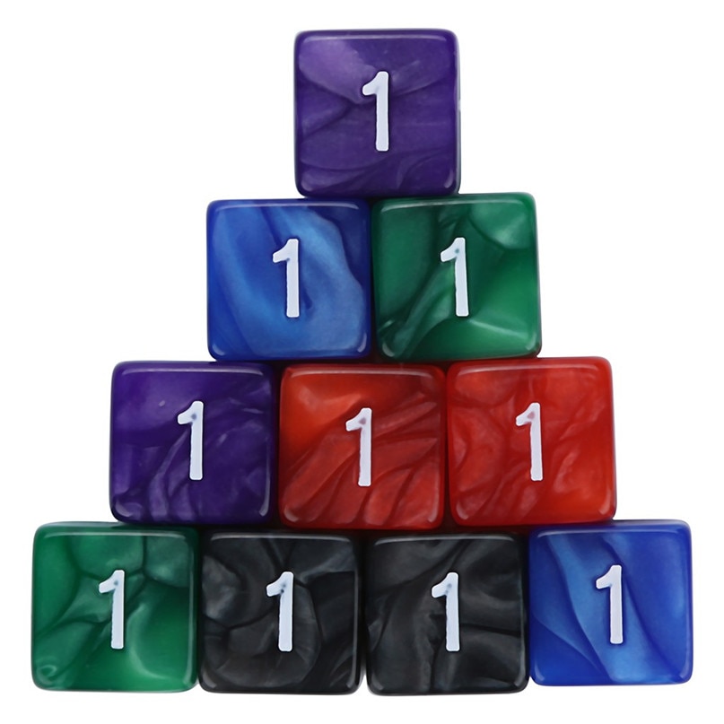 Digitale Dobbelstenen Voor TRPG Game Polyhedral D4-D20 Multi Zijdige Acryl Dobbelstenen EEN perfect cadeau 6/7/10pcs dobbelstenen #2h07