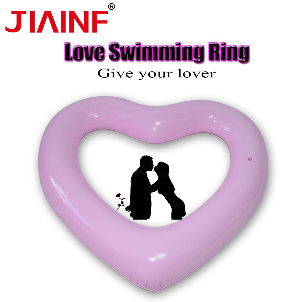 JIAINF Erwachsene kind aufblasbare ring grün pvc material nette rosa herz geformt pool float kreis für schwimmen strand meer schwimmen