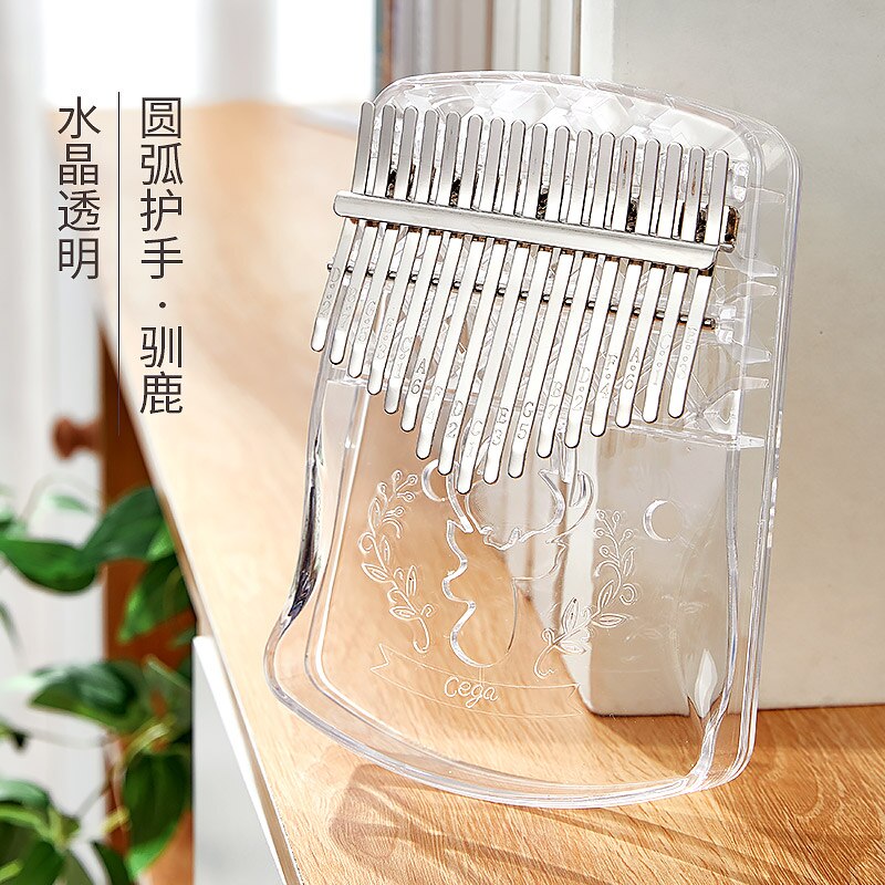 Kalinba transparent thumb piano crystal m-finger steel finger 17 tone Kalimba beginner's karingba instrument