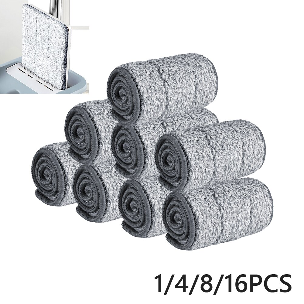 Floor Mop Set Automatic Mop Flat Buckets Avoid Hand Washing Set With Microfiber Pads Wash Cleaning System Floor Squeeze Magic