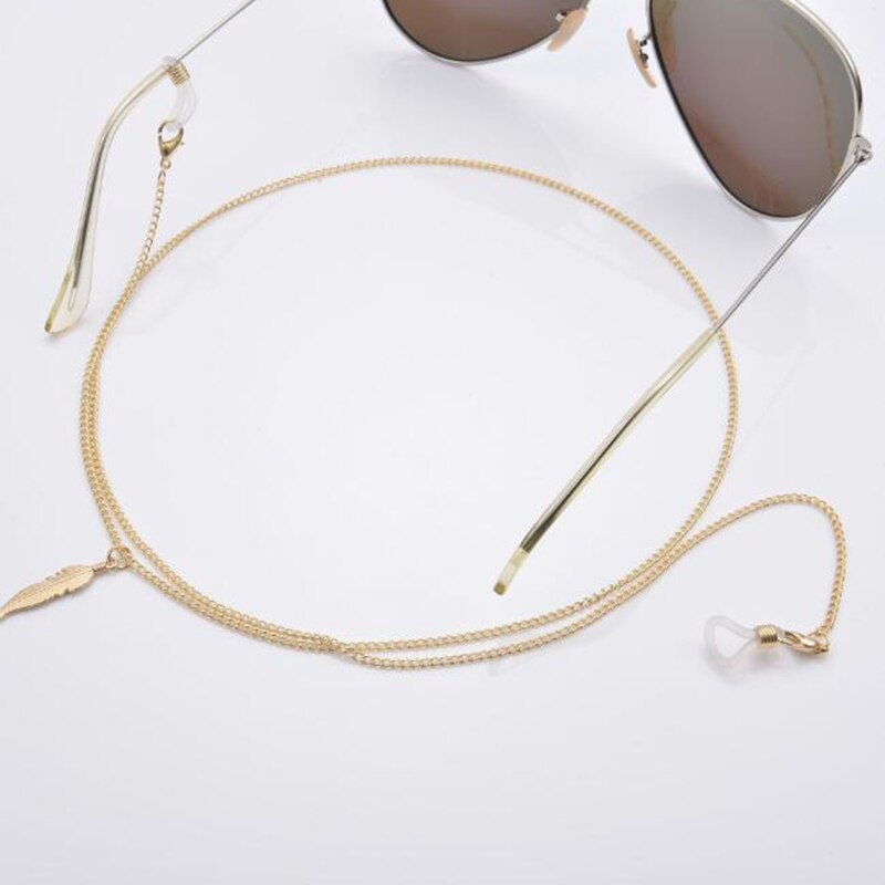 Zonnebril Masking Kettingen Voor Vrouwen Blad Hanger Brillen Kettingen Lanyard Mode-sieraden Glazen Houder