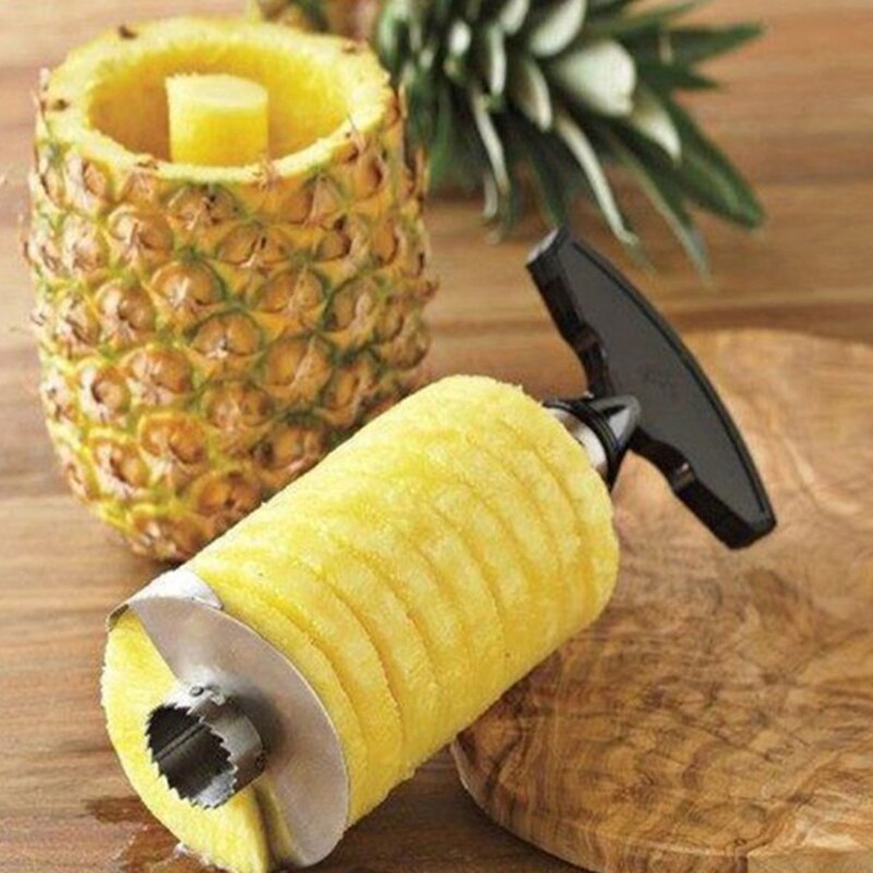 Machine de découpe d&#39;ananas en acier inoxydable, éplucheur en spirale, trancheuse, outil de coupe de fruits, Gadget de cuisine