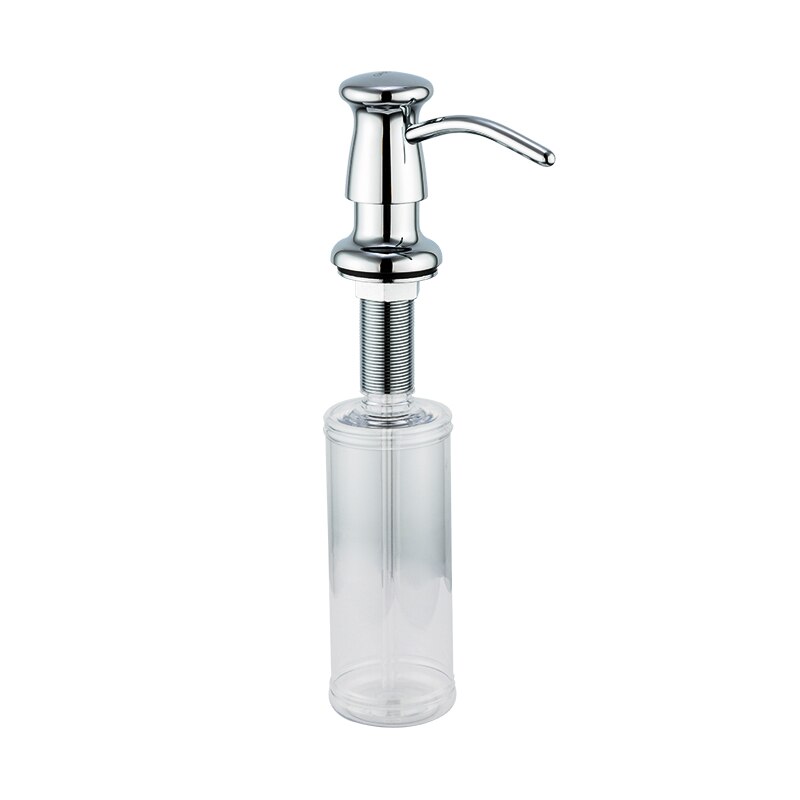 Liquid Soap Dispenser Brass Deck Mounted Kitchen Soap Dispensers Round Counter top Dispenser: G403