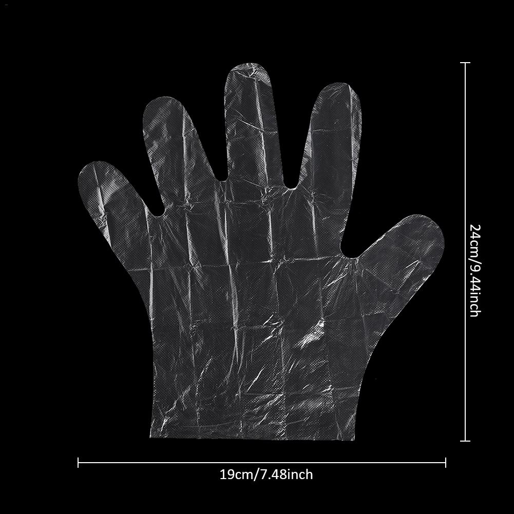 100 PCS Disposable Gloves Multipurpose Latex-Free Disposable PE for Kids Food-grade Protective Dinning Eating for BBQ Fruit