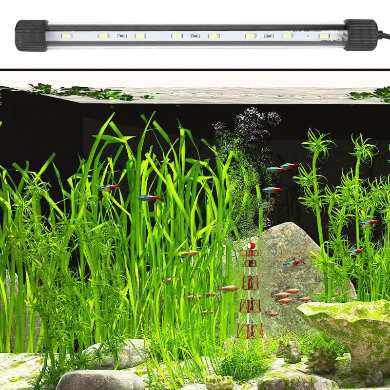 Waterproof LED Aquarium Light Bar for Fish Tank Submersible Underwater Lamp Aquatic Decor Home 220-240V Pet Fish Supplies