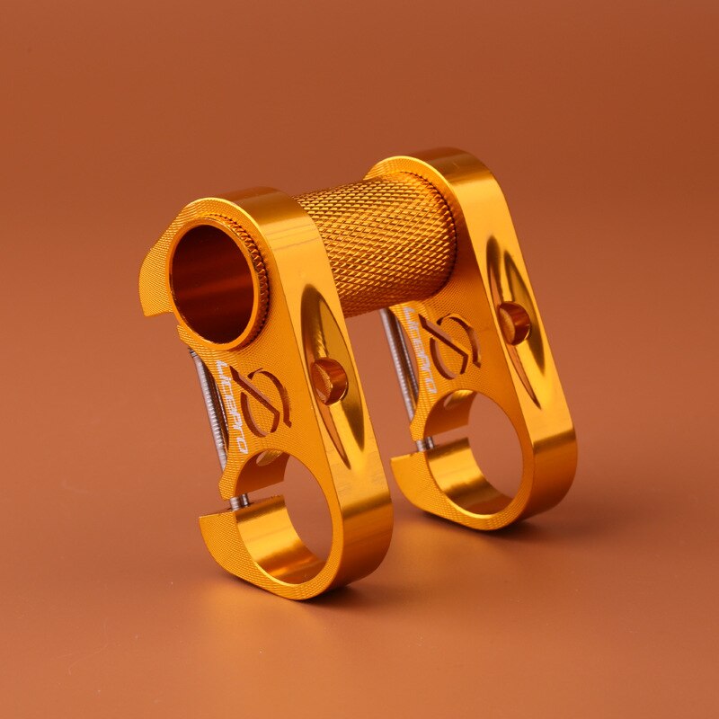 Bicycle Double Stem Riser Bicycle Handlebar Extension Adjustable Double Stem Folding Bike Stem Bicycle Handlebar Stem Extender: Yellow