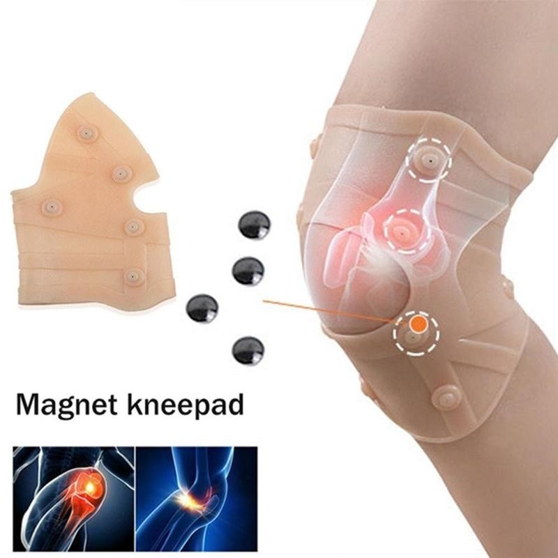 1pc magnetiska stöddynor för knäkompression sebs utomhus ridning sport knäskydd anti-halk patella skyddsutrustning magnetvård