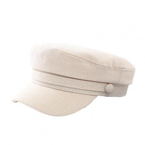 Béret confortable en Polyester pour femmes, chapeau à 8 panneaux, à la , pour la photographie: White