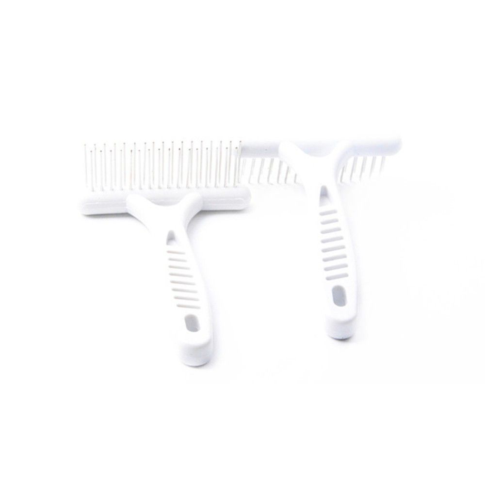 Witte harkkam, multifunctionele katten- en hondenborstel, kort haar, onthaarborstel voor honden, huisdierenborstel voor huisdieren
