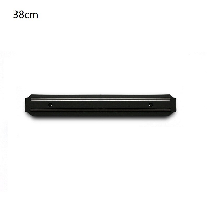 Aan de muur te bevestigen dubbele magnetische messenhouder voor keukengereedschappen, hangende rekkenset van 304 roestvrijstalen magnetische messen: Normaal 38cm