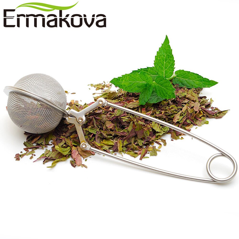 Ermakova 3 stk / mye te infusjon i mesh te ball infuser te sil filter med håndtak rustfritt stål te mesh ball filter