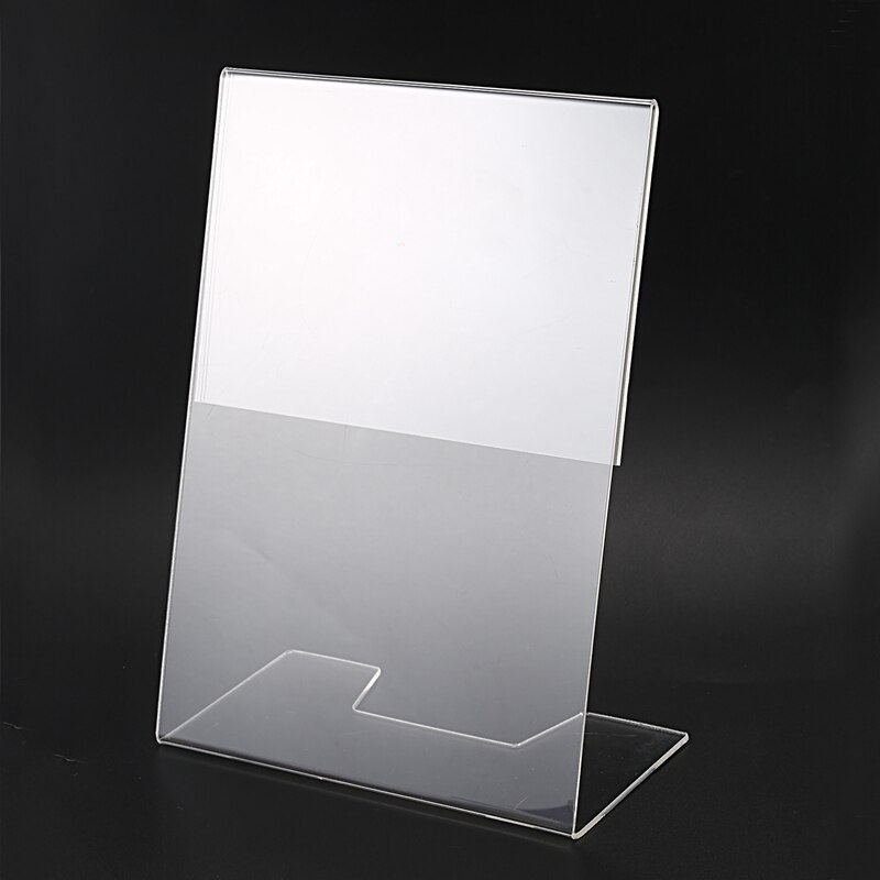 Menu Holder Acrylic Size: A5 Leanback portrait