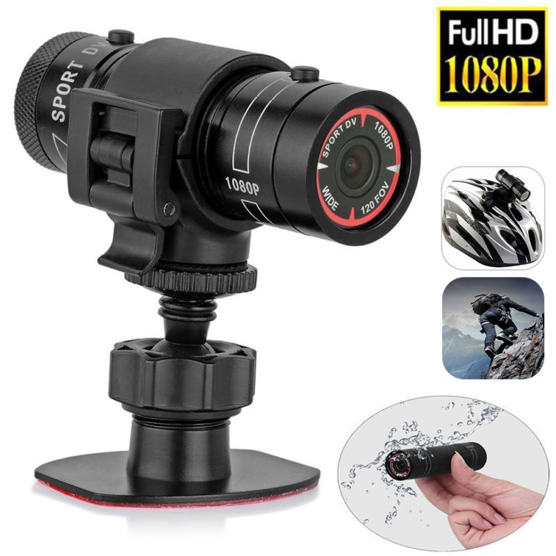Mini F9 Hd 1080P Fiets Motorfiets Helm Sport Actie Cam Camera Video Recorder Dv Camcorder Mini Camera