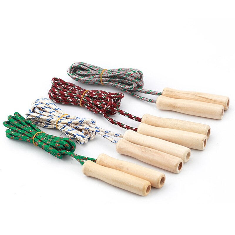 Corda para exercício crossfit, equipamento esportivo fitness com cabo de madeira para treino: Default Title