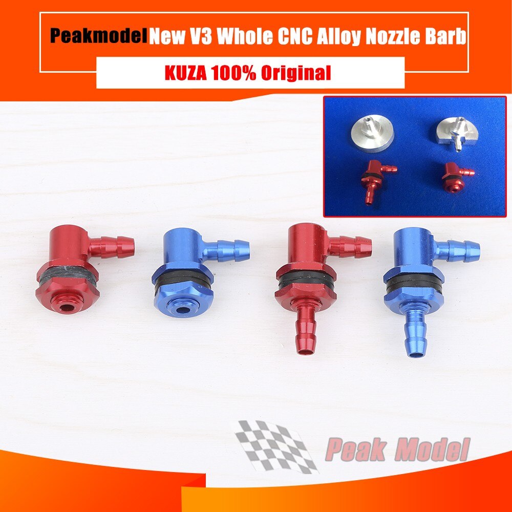 Kuza 100% Original V3 Alloy Whole Nozzle Barb For Fuel Tank Bottle Fuel Nozzle For Gasoline Fuel Tank Smoking Tank Diy