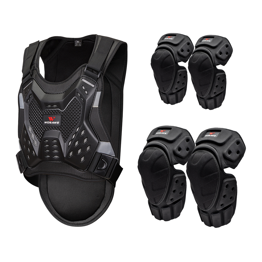 WOSAWE Motorrad Schutzausrüstung Set - Full Body Armor Mit Jacke Und Hose Für ATV, Mountainbike & Extremsport